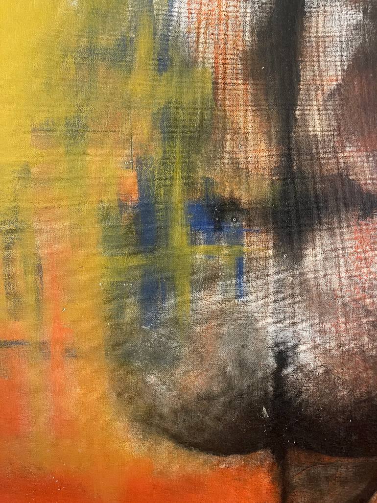 Original Figurative Nude Painting by Amrit Ramnath