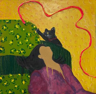 Original Abstract Expressionism Abstract Paintings by Areeba Nadeem