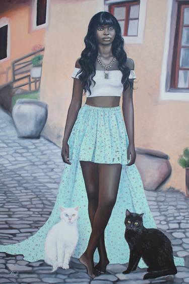 Original Realism Women Paintings by Naema Hamelia