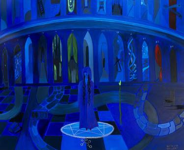 Original Conceptual Classical Mythology Painting by Natasha Kochart