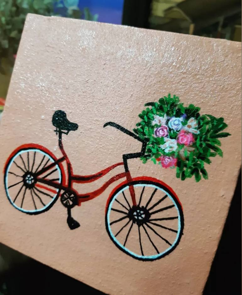 Original Modernism Transportation Painting by Sidra Waheed