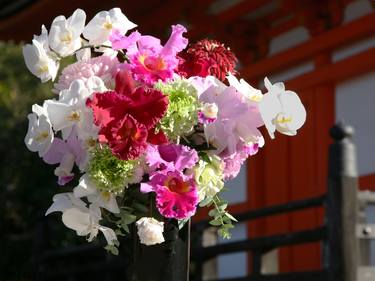 Floral Design - Temple in Kyoto ”ELEGANZA” *Real flowers. thumb