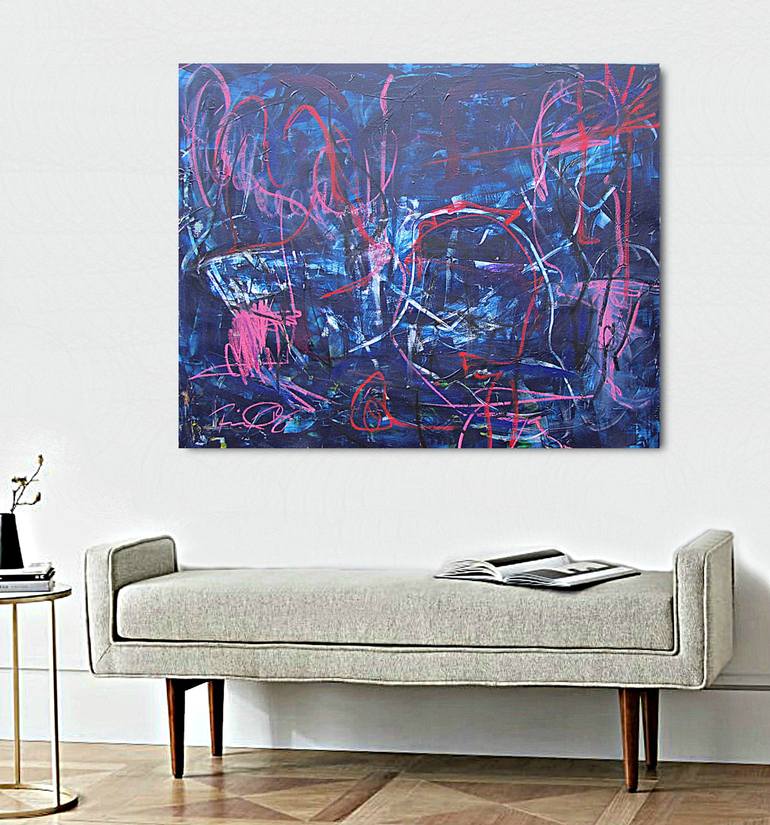 Original Abstract Expressionism Abstract Painting by Richard Ray