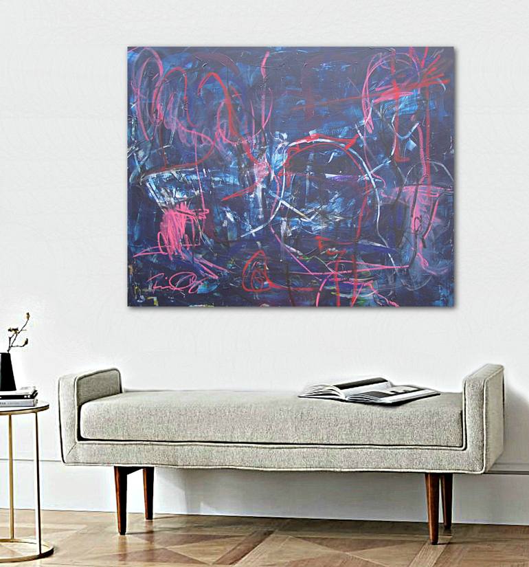 Original Abstract Expressionism Abstract Painting by Richard Ray