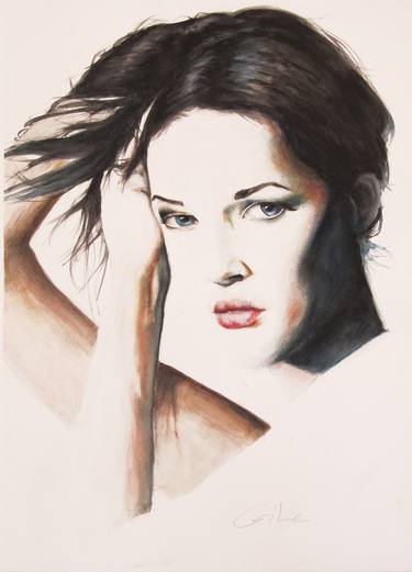 Original Portrait Painting by Dragan Gilic