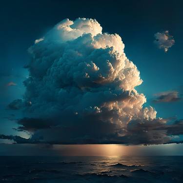 Celestial Drama Over the Ocean thumb