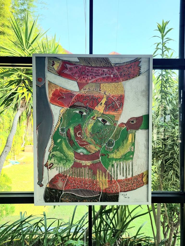 Original Abstract Expressionism Abstract Painting by Ricky L Karamoy