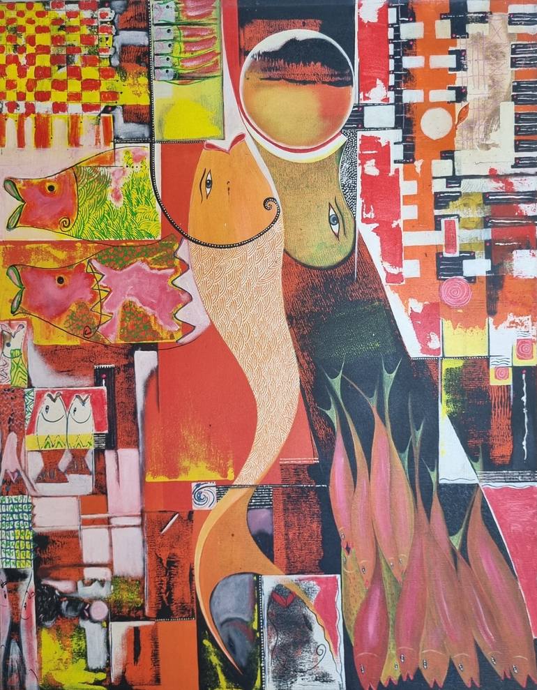 Original Abstract Fantasy Paintings by Ricky L Karamoy