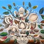 Magnolias and Buds by Victor Ferretiz