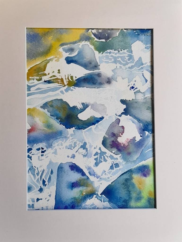 Original Abstract Water Painting by Jayne Ensor