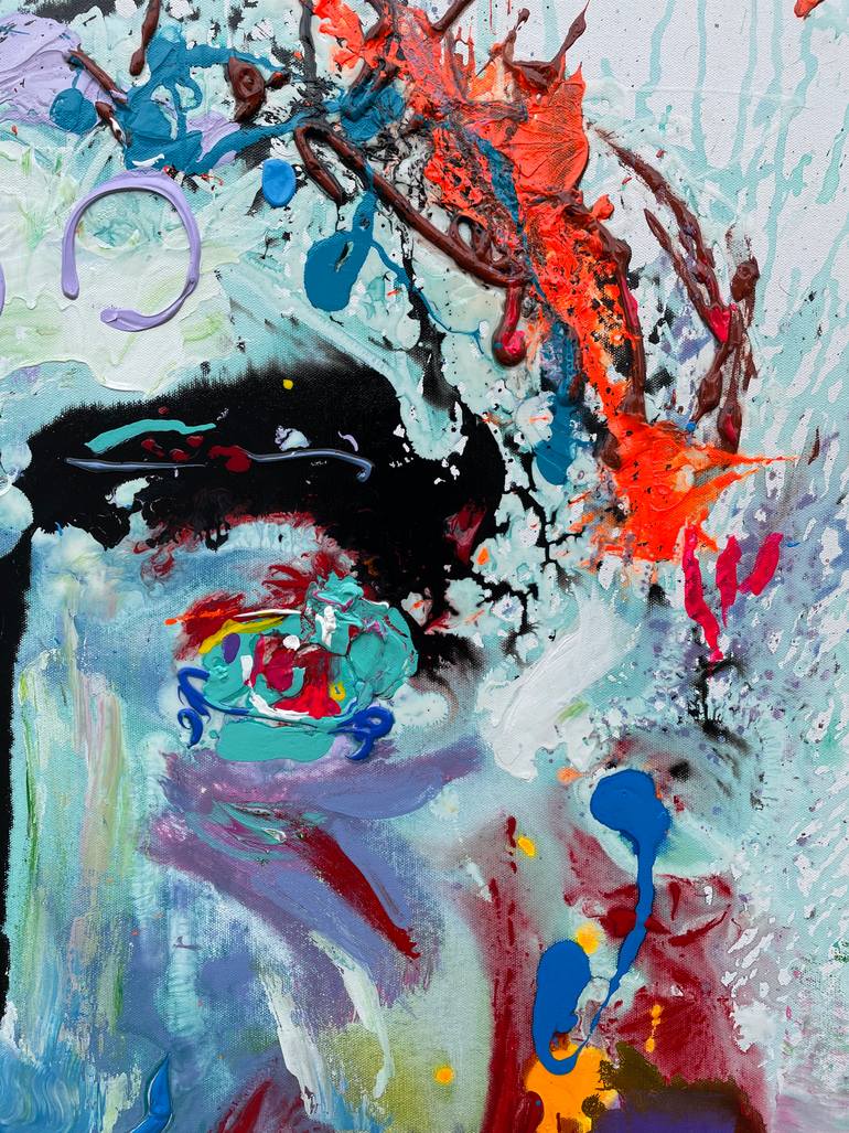 Original Expressionism People Painting by Jorge Alvarez