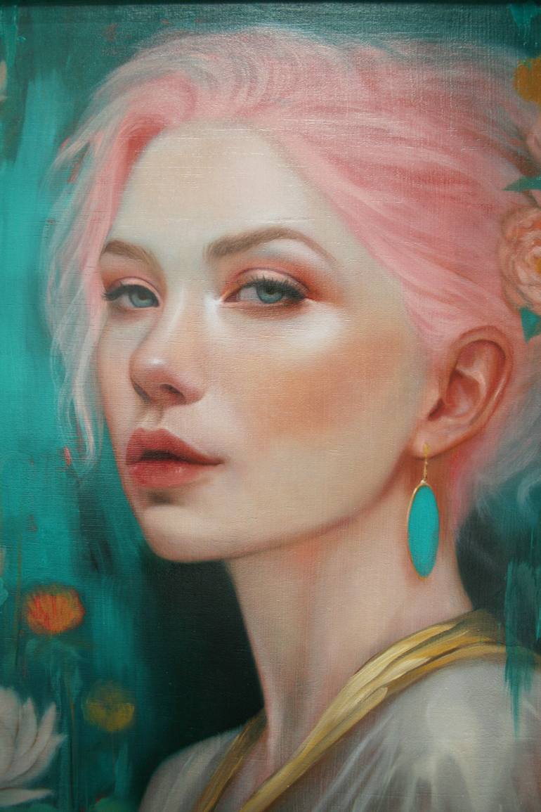 Original Contemporary Portrait Painting by Meredith Marsone