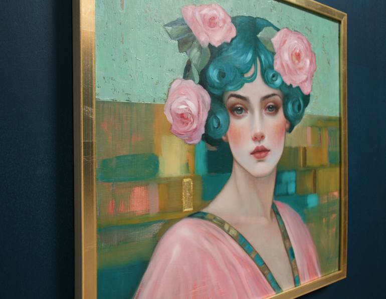 Original Art Deco Women Painting by Meredith Marsone