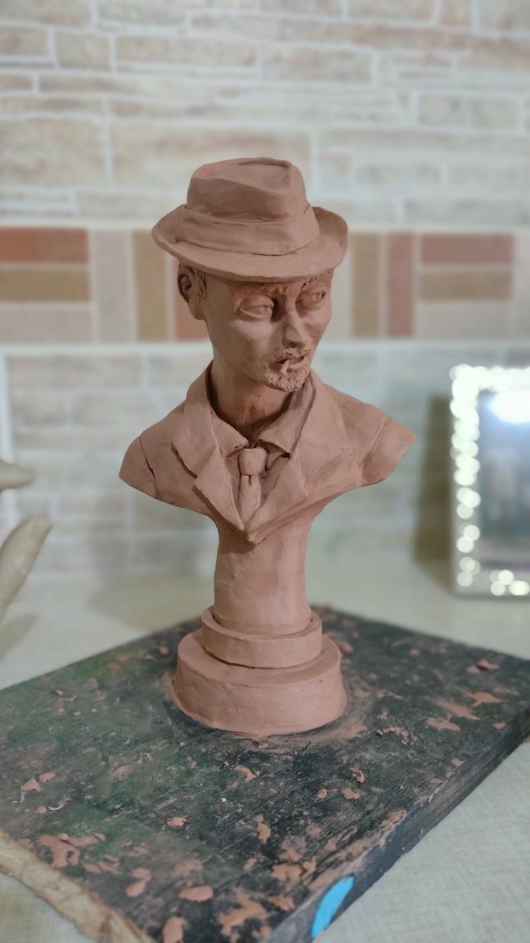 Original Realism Pop Culture/Celebrity Sculpture by Rafael Xaka