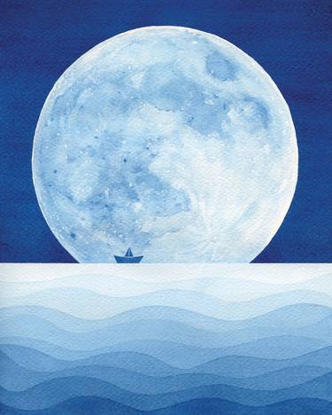 Print of Fine Art Seascape Paintings by Katarzyna Lesiakowska-Tofil