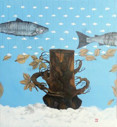 Original Conceptual Fish Paintings by sio jaya