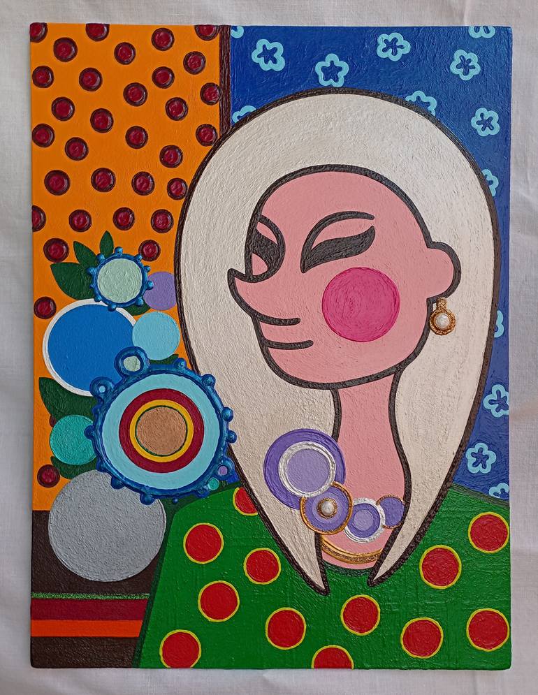 Original Contemporary Women Drawing by Yuliia Kolomiiets