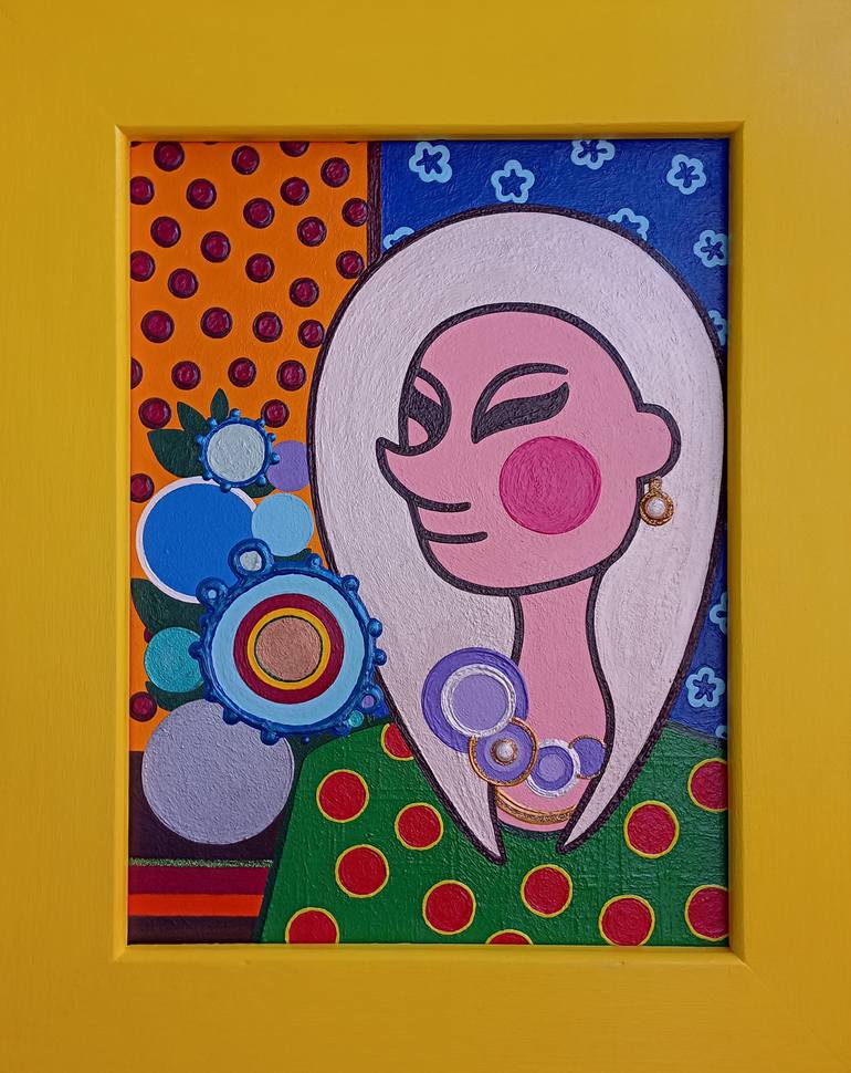 Original Contemporary Women Drawing by Yuliia Kolomiiets