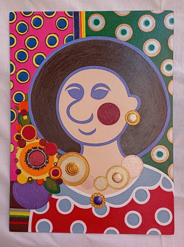 Original Contemporary Women Drawing by Yuliia Kolomiiets