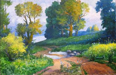 Original Realism Landscape Paintings by Oleg Shtompel