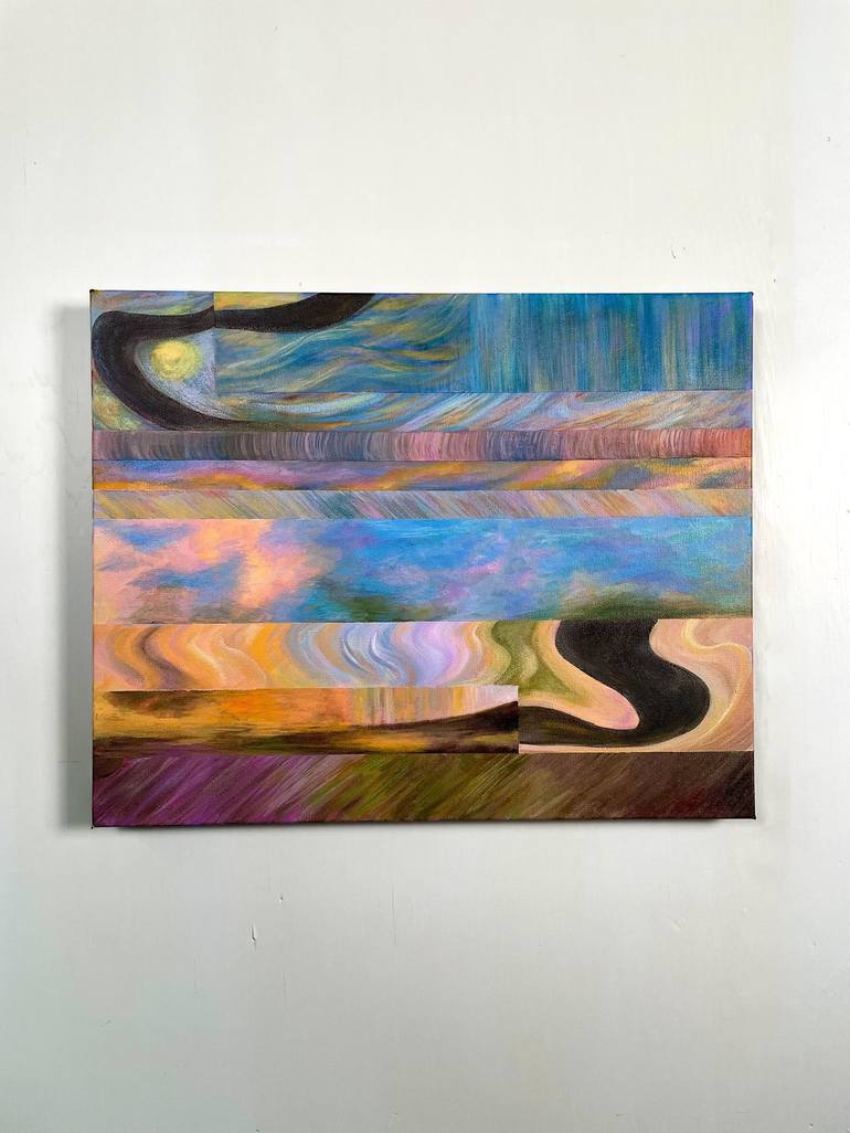 Original Abstract Landscape Painting by Samantha Underwood