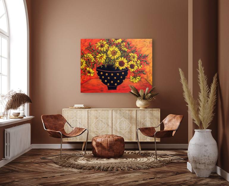 Original Contemporary Floral Painting by Karen Rieger