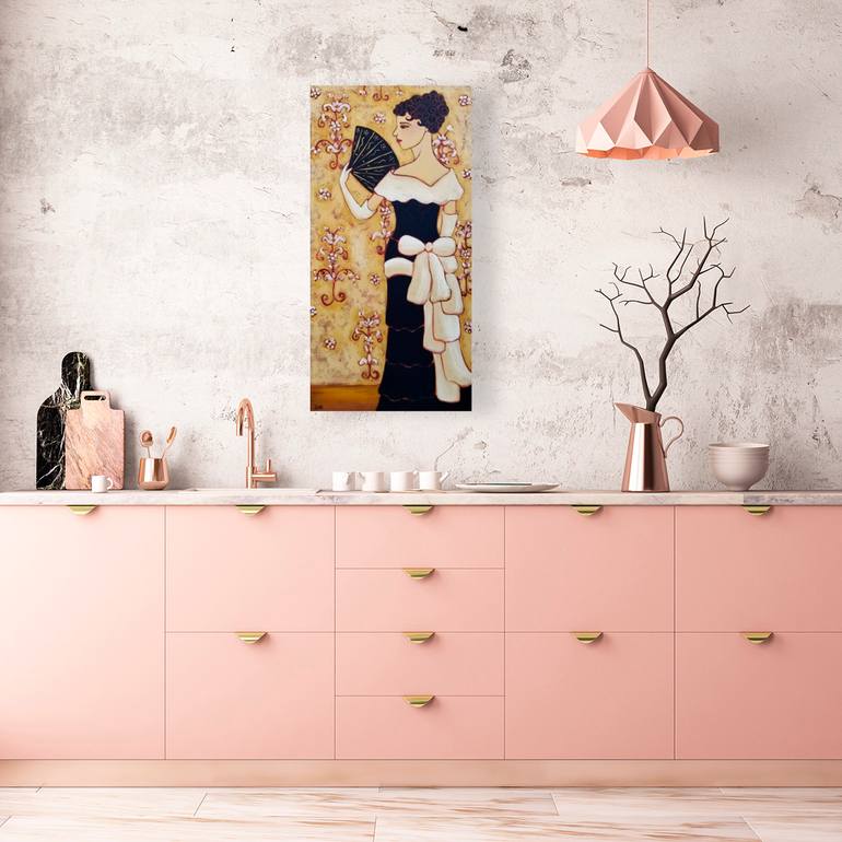 Original Impressionism Portrait Painting by Karen Rieger