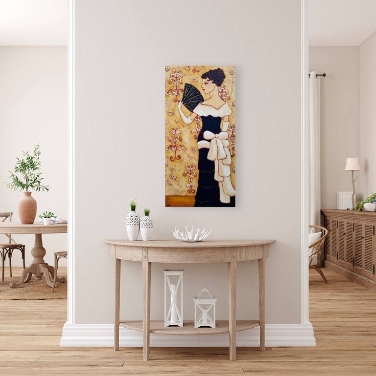 Original Impressionism Portrait Painting by Karen Rieger