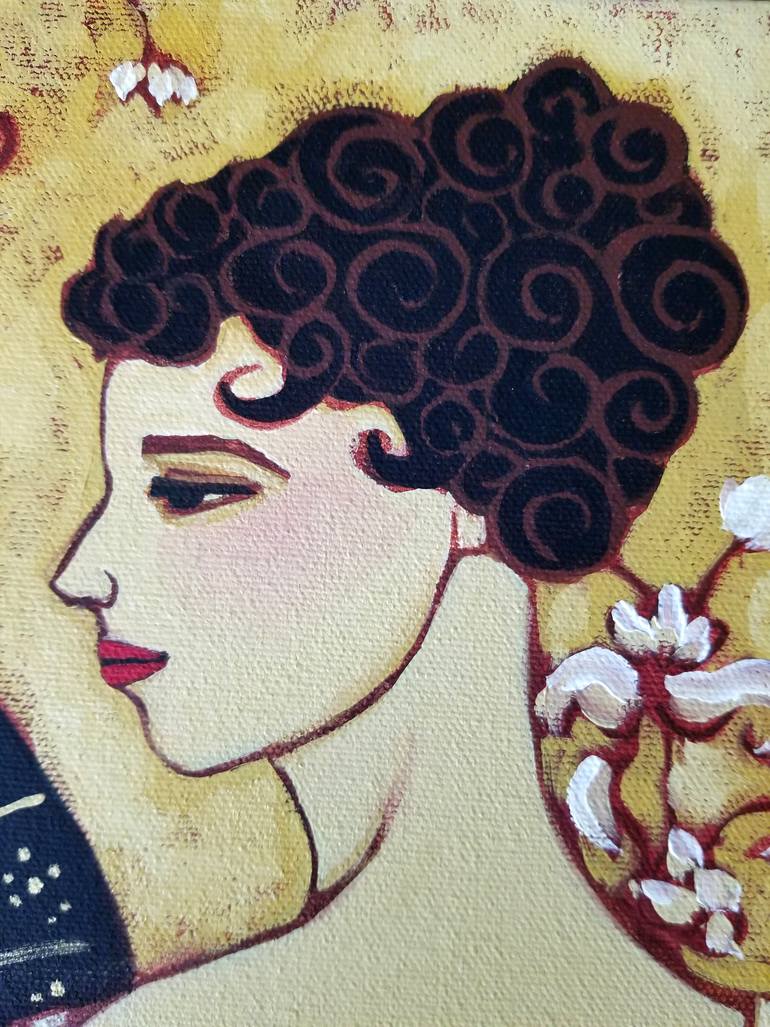 Original Impressionism Portrait Painting by Karen Rieger