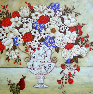 Original Floral Paintings by Karen Rieger