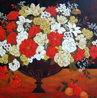 Original Impressionism Floral Paintings by Karen Rieger