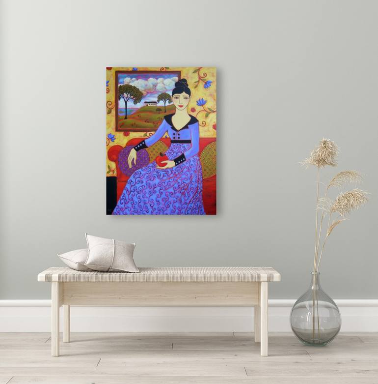 Original Post-impressionism People Painting by Karen Rieger