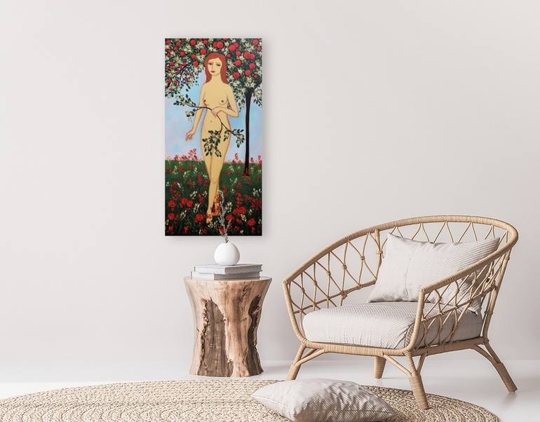 Original Impressionism Nude Painting by Karen Rieger