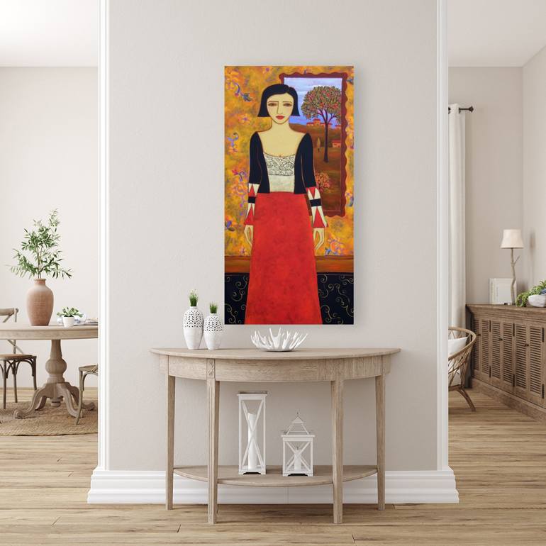 Original Post-impressionism Women Painting by Karen Rieger