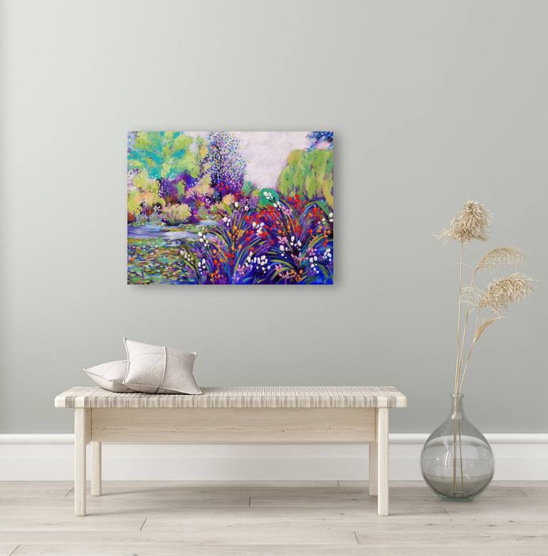 Original Impressionism Landscape Painting by Karen Rieger