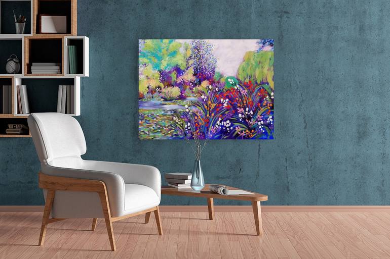 Original Impressionism Landscape Painting by Karen Rieger