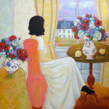 Original Impressionism Women Paintings by Karen Rieger