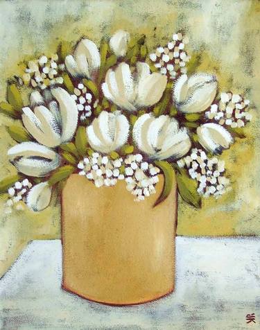 Original Impressionism Floral Paintings by Karen Rieger