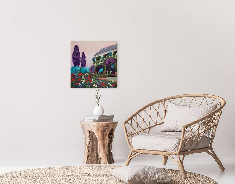 Original Expressionism Landscape Painting by Karen Rieger