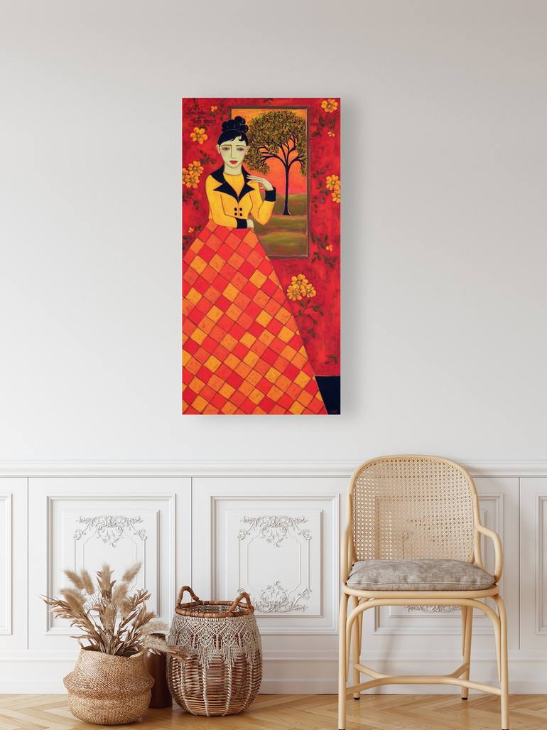 Original Figurative Women Painting by Karen Rieger