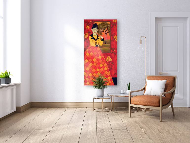 Original Figurative Women Painting by Karen Rieger