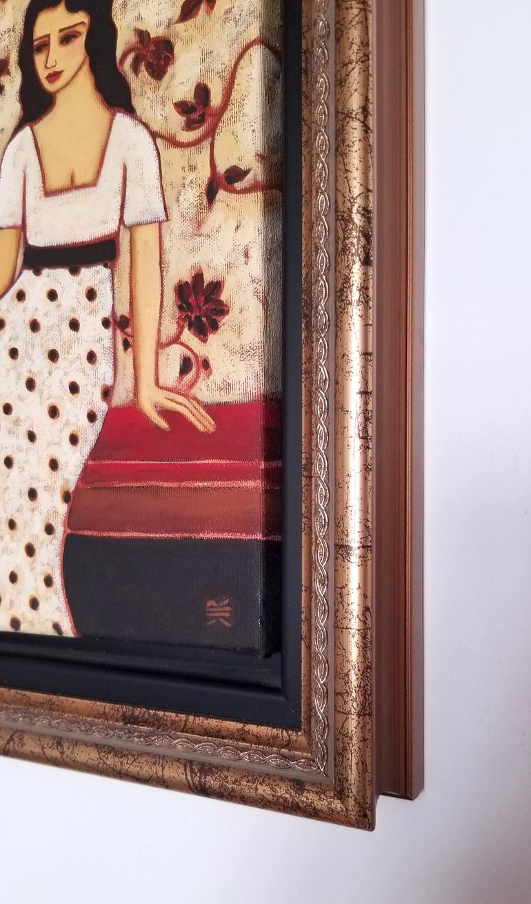 Original Figurative Women Painting by Karen Rieger