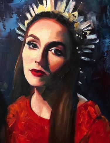 Original Fine Art Portrait Paintings by Eve Selonke