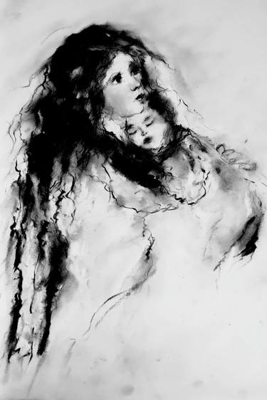 Print of Expressionism Women Drawings by Aga Atkinson