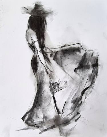 Original Minimalism Women Drawings by Aga Atkinson