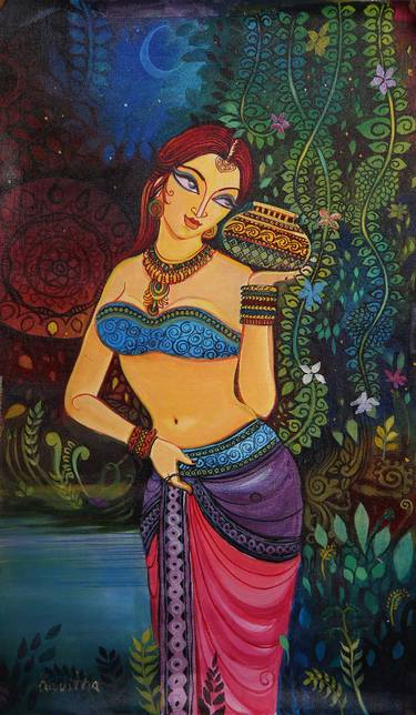 Original Classical mythology Drawings by Kavitha Balakrishnan