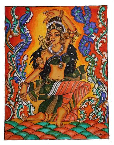 Print of Classical mythology Paintings by Kavitha Balakrishnan
