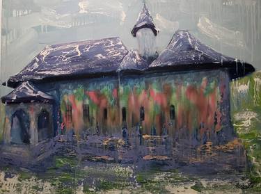 Original Impressionism Architecture Paintings by magda mihailescu