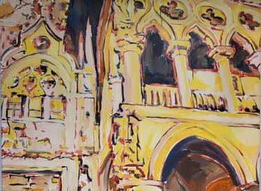 Original Architecture Paintings by magda mihailescu