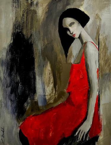 Original Figurative Abstract Paintings by magda mihailescu
